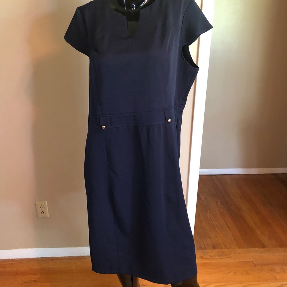 True Enemy Navy Blue Dress, 18W